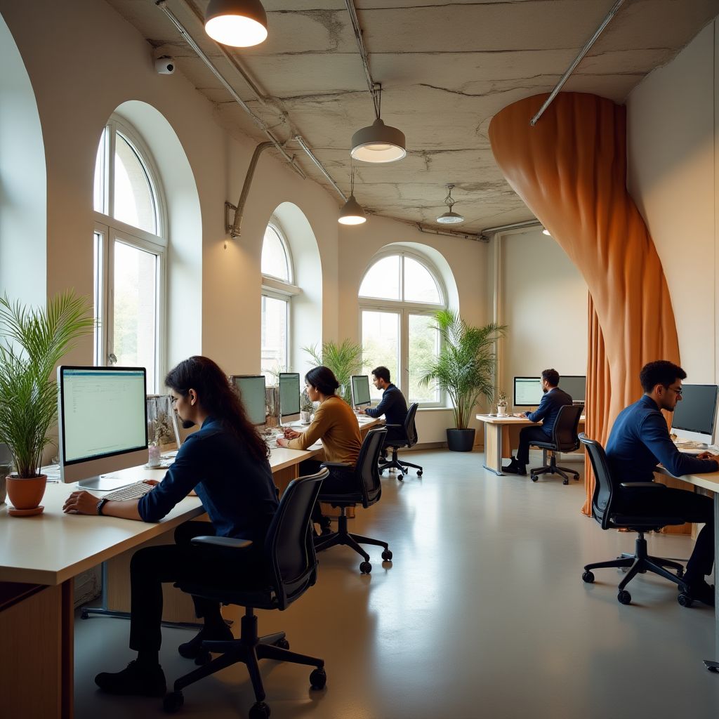 Equipo de desarrollo en oficinas FinanzAR